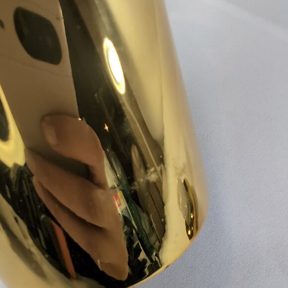 Guzzini Gold Metal Water Bottle Travel 12h Hot 24h Cold 500ml Thermo Reuseable - Picture 14 of 16